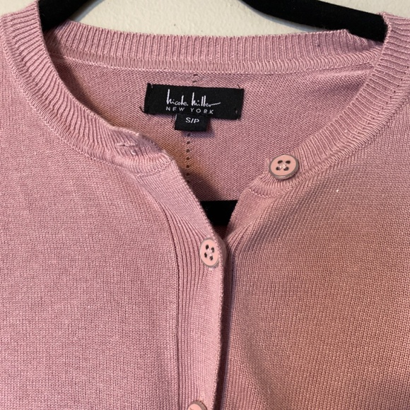Nicole Miller women cardigan old pink size m - Picture 3 of 6